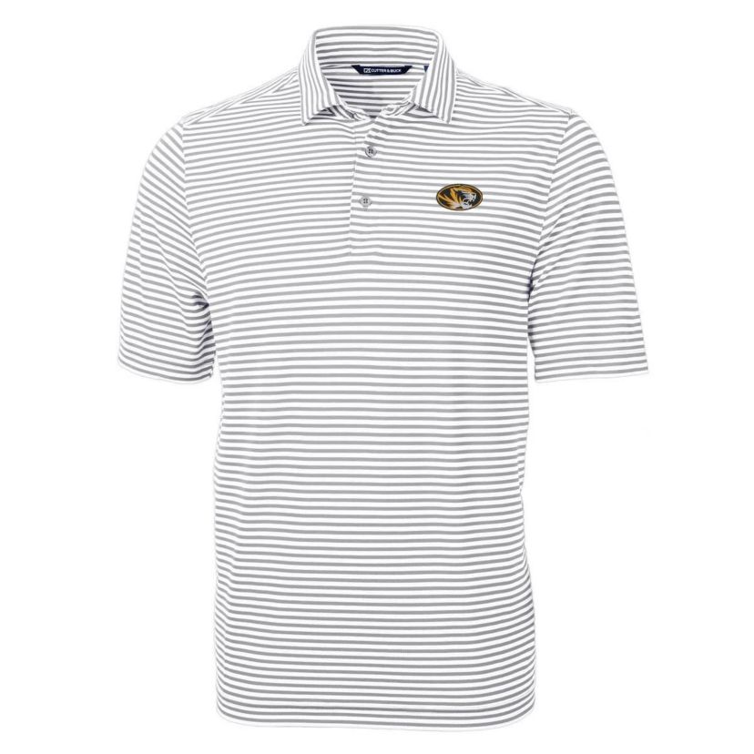 NCAA Missouri Tigers Virtue Eco Pique Stripe Recycled Polo
