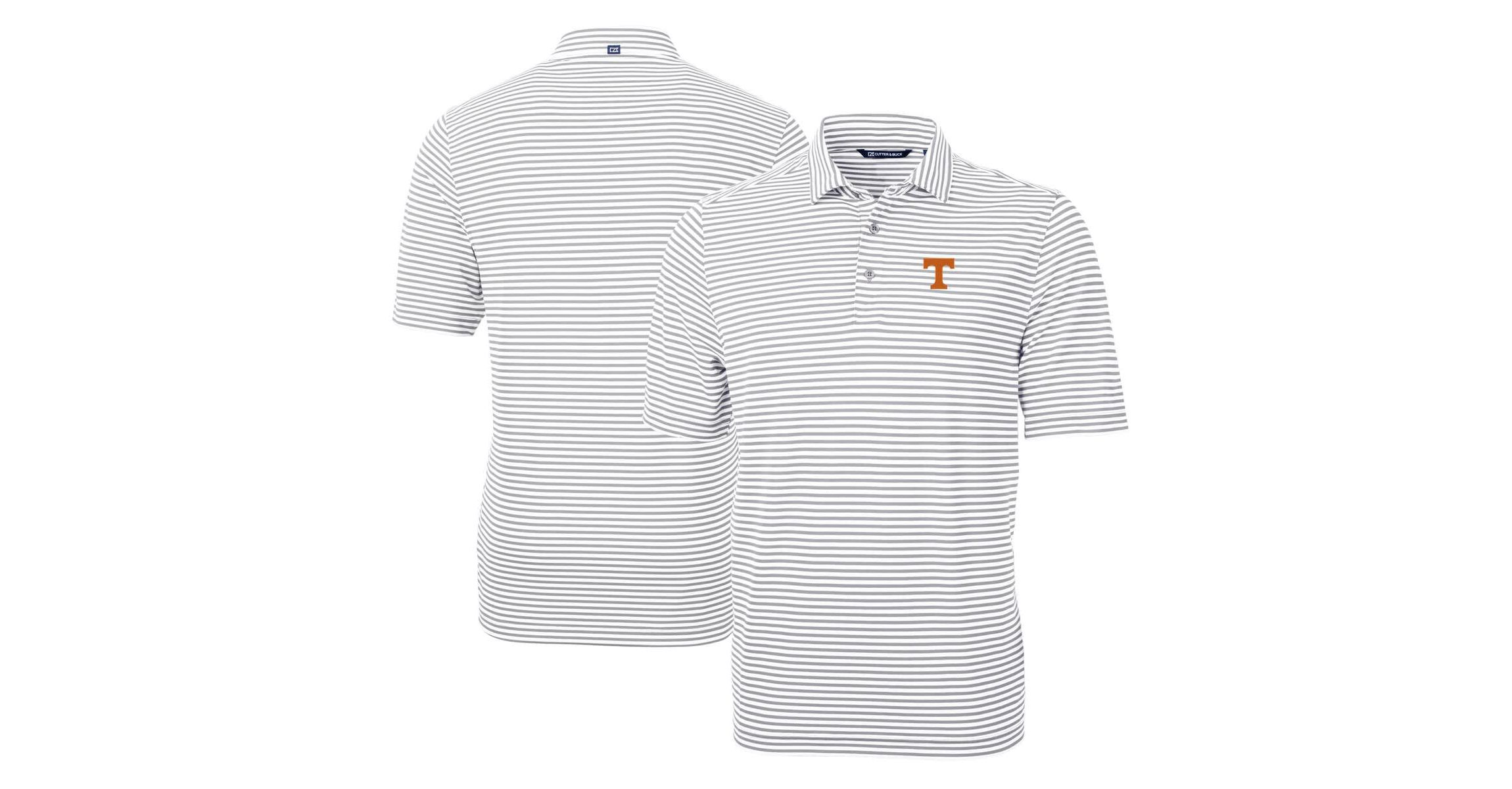 NCAA Tennessee Volunteers Virtue Eco Pique Stripe Recycled Polo