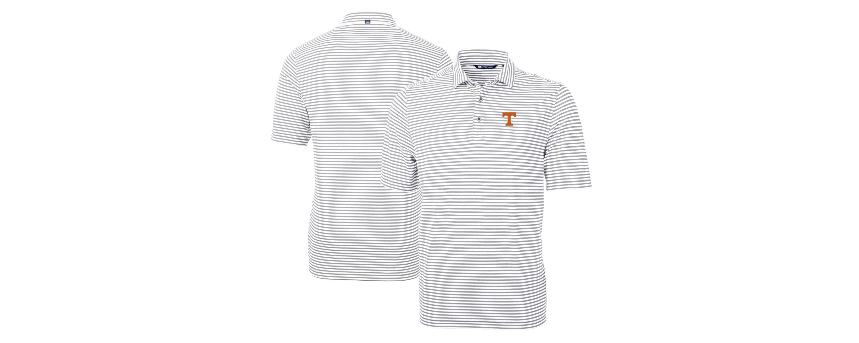 NCAA Tennessee Volunteers Virtue Eco Pique Stripe Recycled Polo