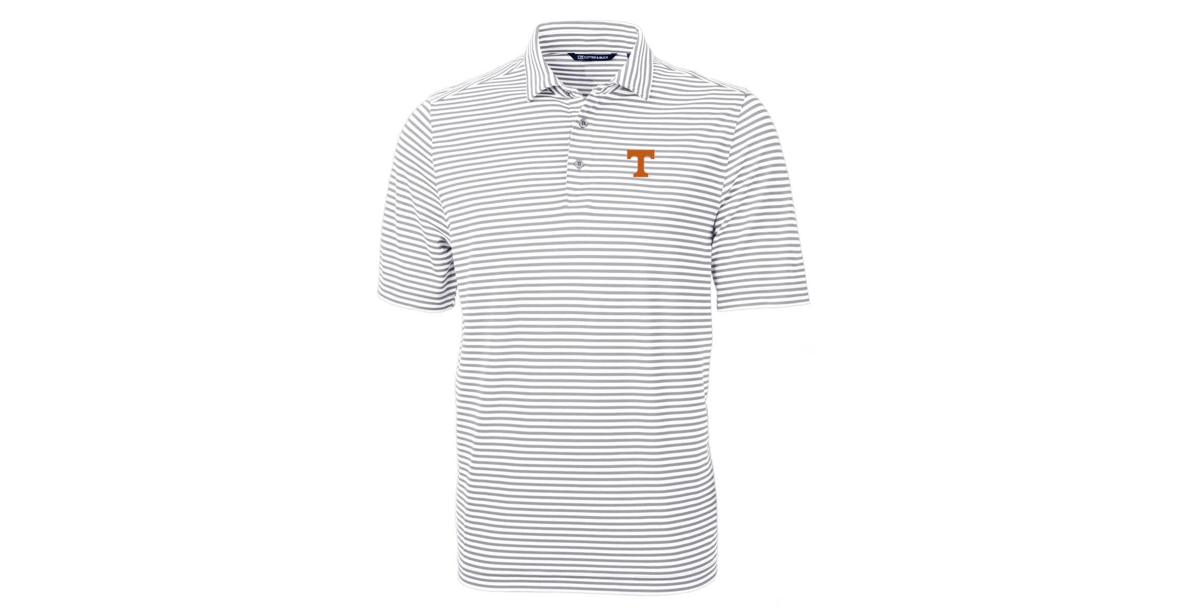 NCAA Tennessee Volunteers Virtue Eco Pique Stripe Recycled Polo