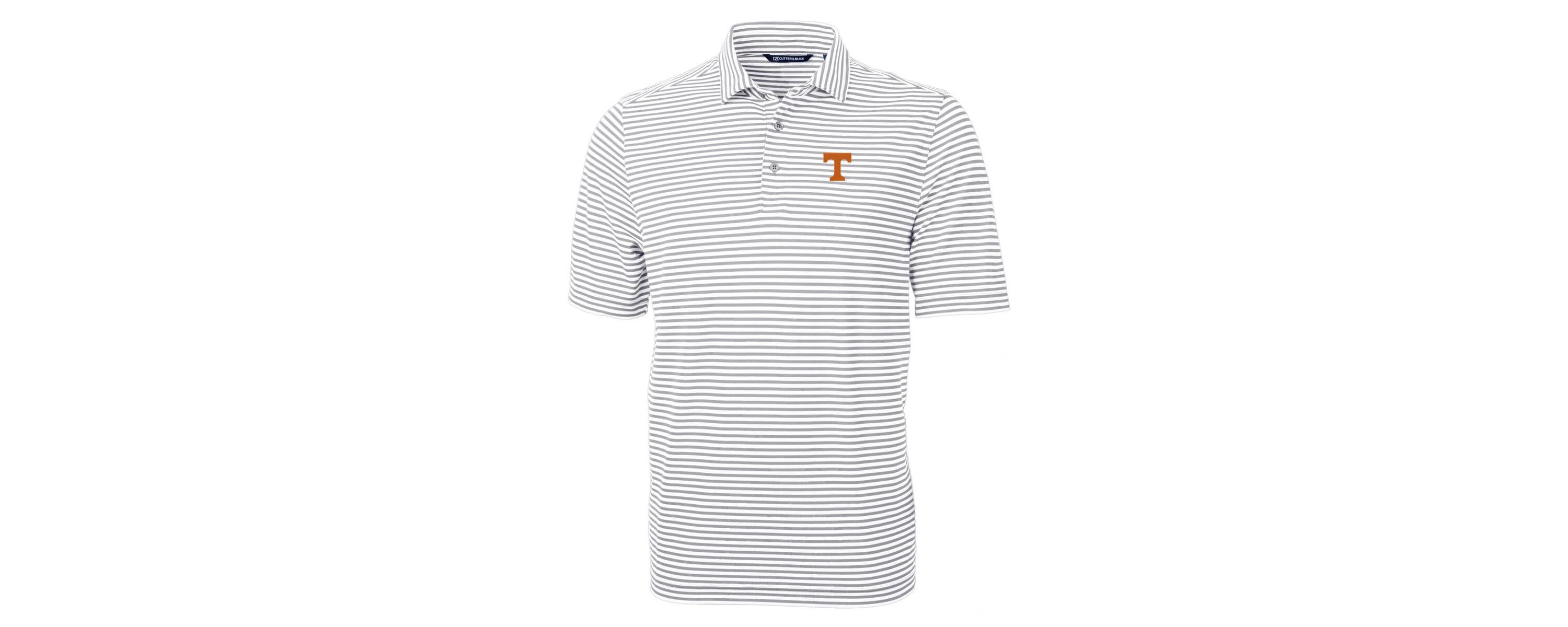 NCAA Tennessee Volunteers Virtue Eco Pique Stripe Recycled Polo