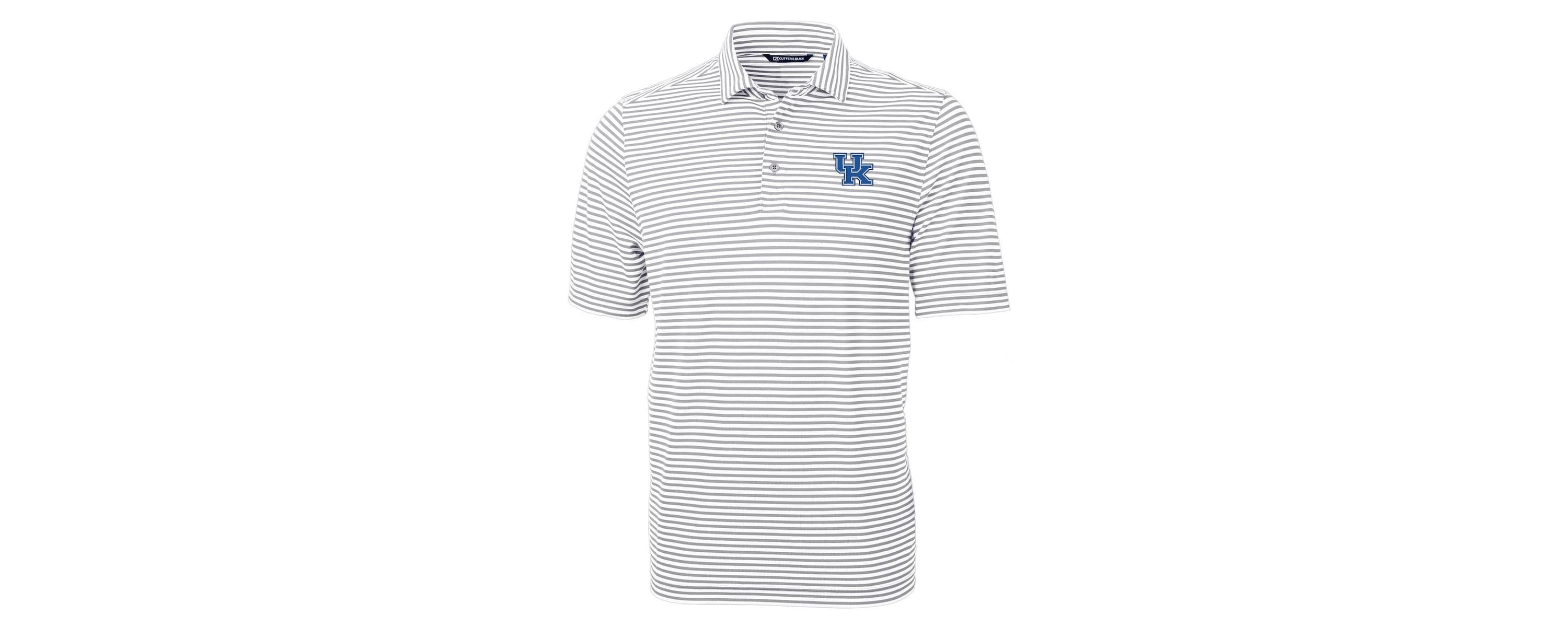 NCAA Kentucky Wildcats Virtue Eco Pique Stripe Recycled Polo