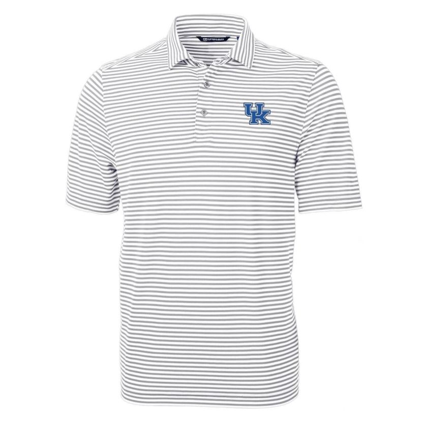 NCAA Kentucky Wildcats Virtue Eco Pique Stripe Recycled Polo