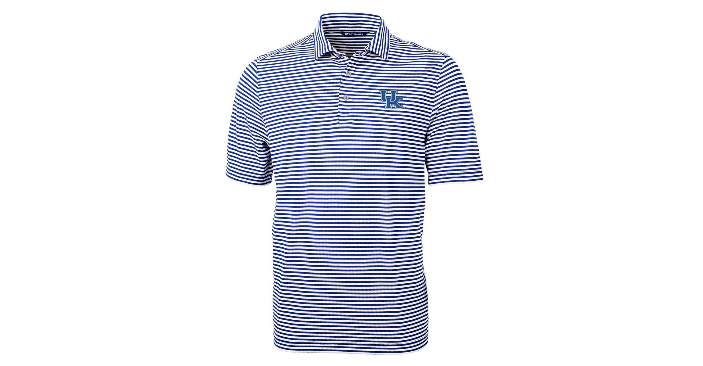 NCAA Kentucky Wildcats Virtue Eco Pique Stripe Recycled Polo