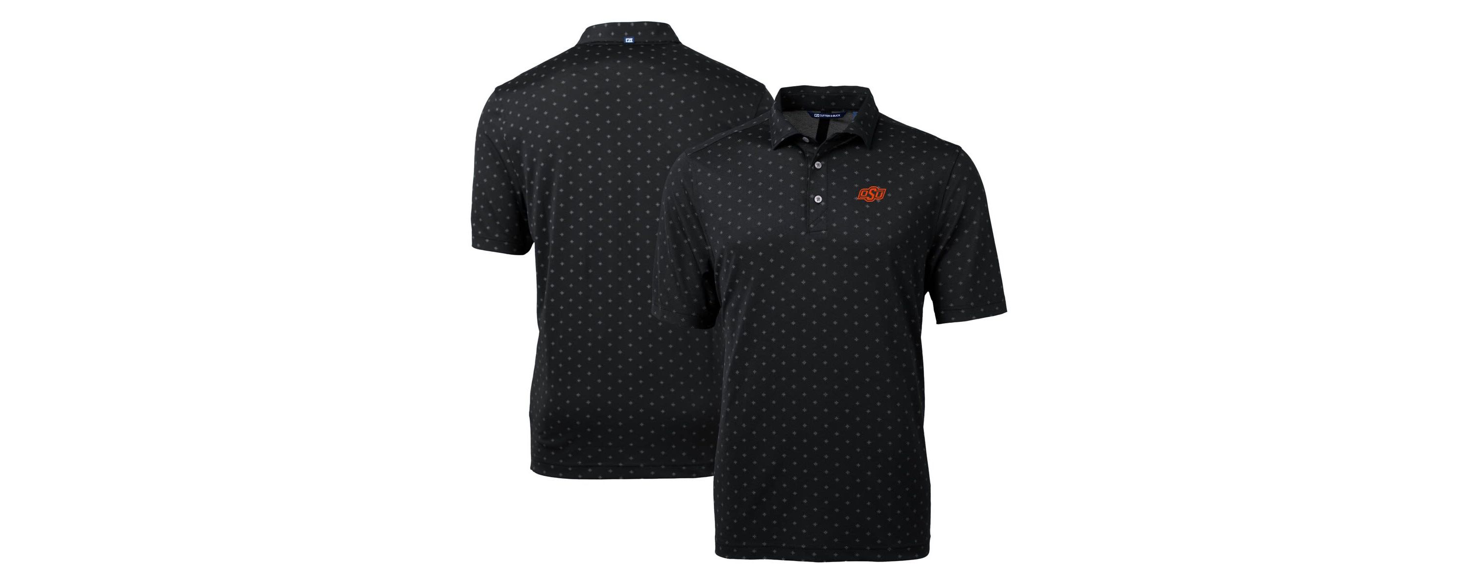 NCAA Oklahoma State Cowboys Virtue Eco Pique Tile Print Polo
