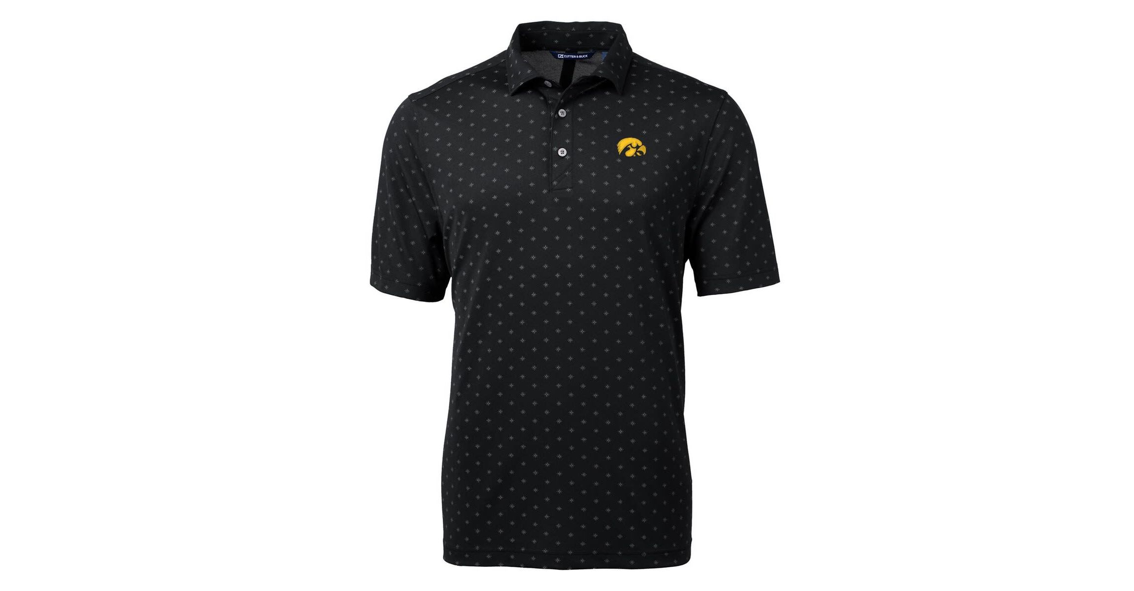 NCAA Iowa Hawkeyes Virtue Eco Pique Tile Print Polo