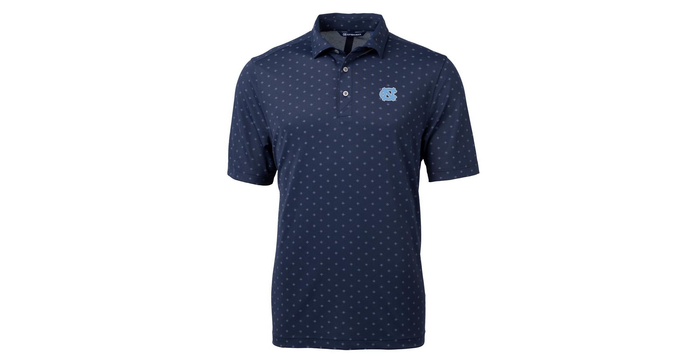 NCAA North Carolina Tar Heels Virtue Eco Pique Tile Print Polo