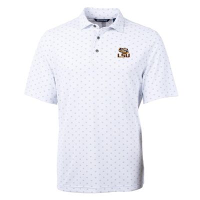 NCAA LSU Tigers Virtue Eco Pique Tile Print Polo