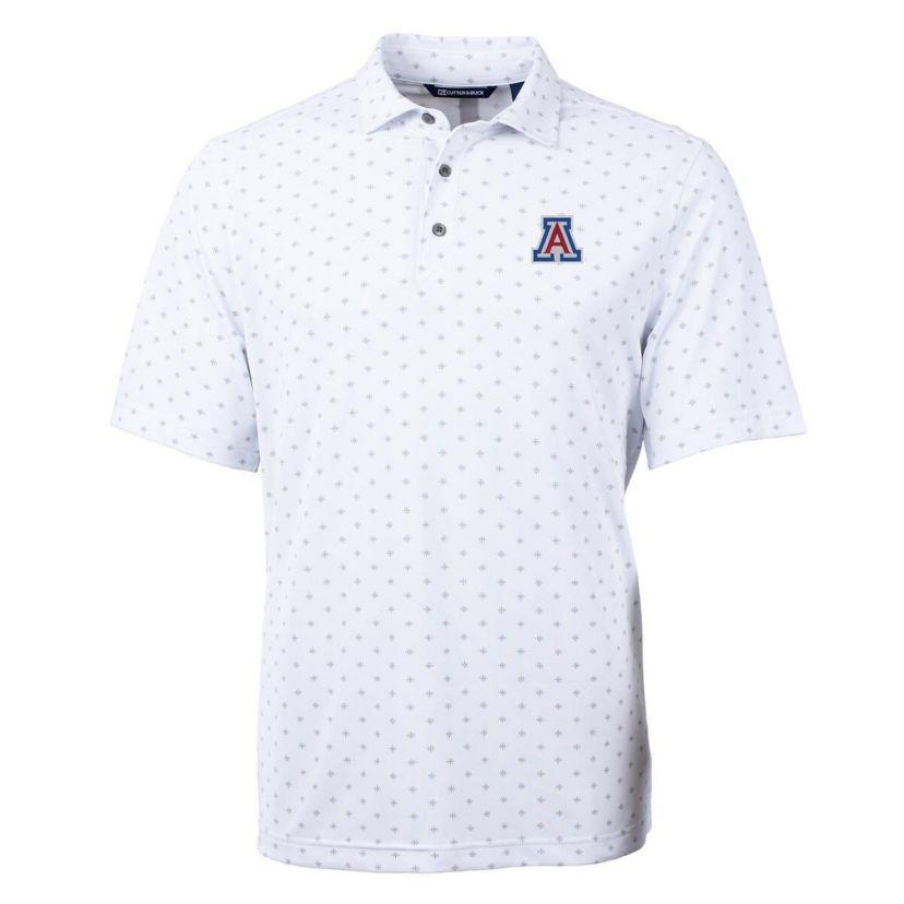 NCAA Arizona Wildcats Virtue Eco Pique Tile Print Polo