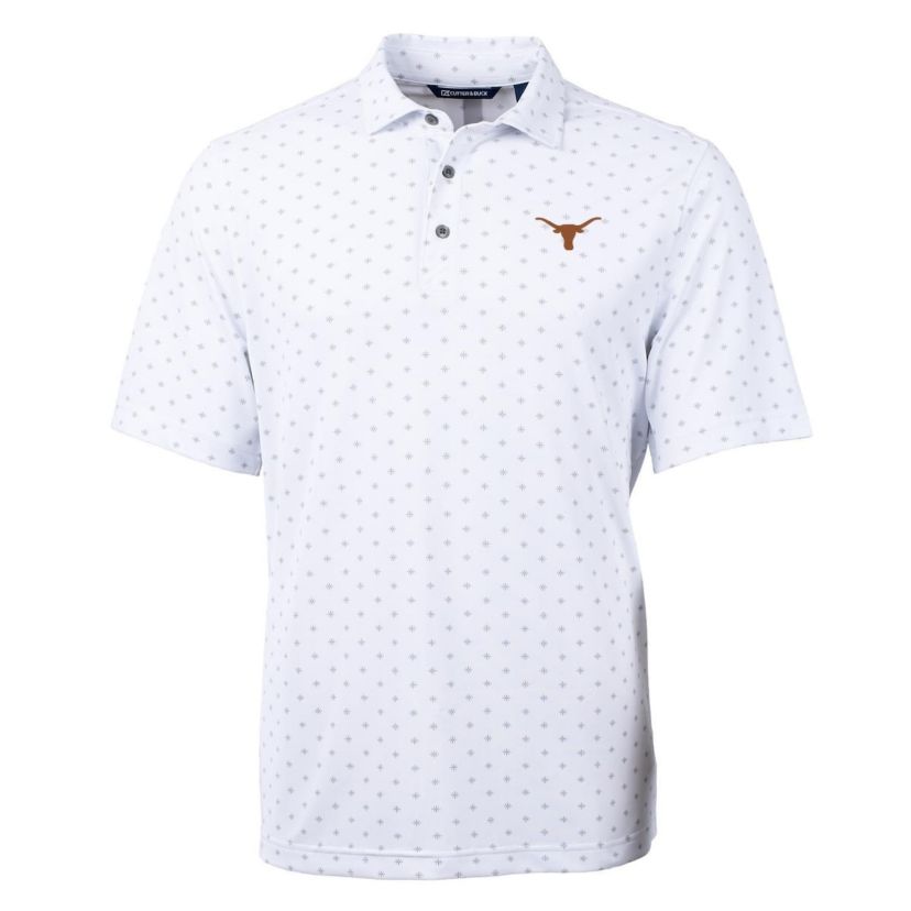 NCAA Texas Longhorns Virtue Eco Pique Tile Print Polo