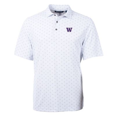 NCAA Washington Huskies Virtue Eco Pique Tile Print Polo