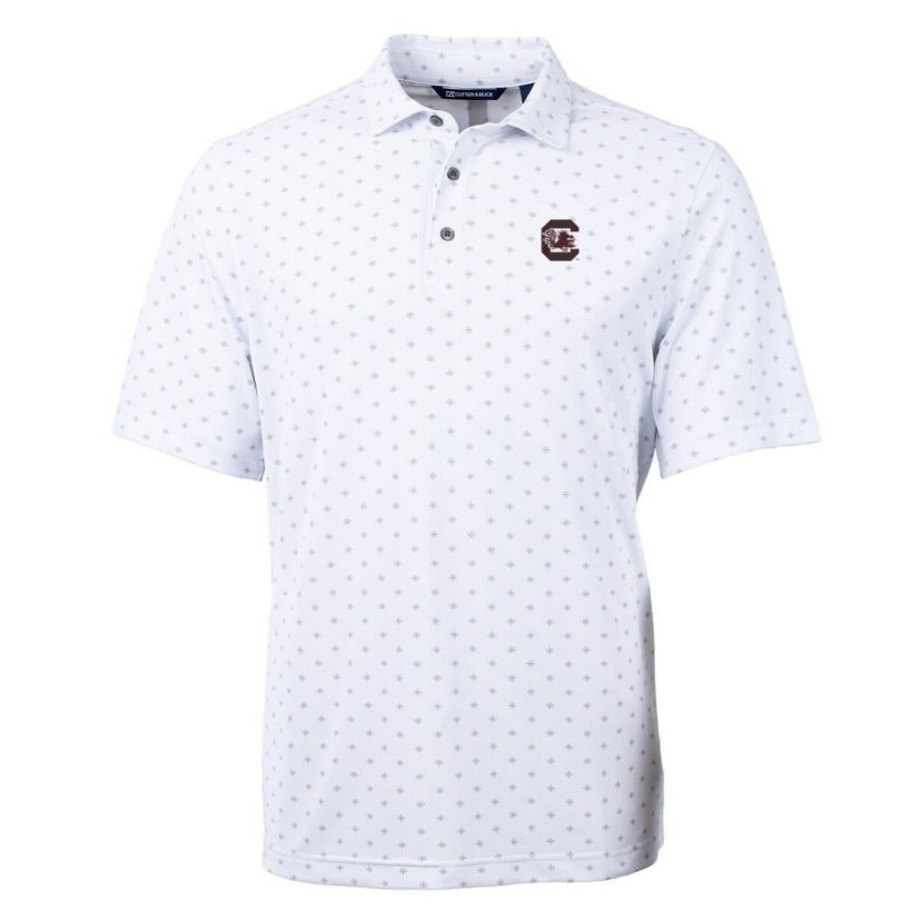 NCAA South Carolina Gamecocks Virtue Eco Pique Tile Print Polo