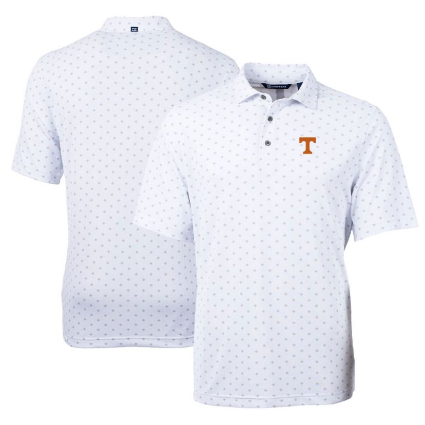 NCAA Tennessee Volunteers Virtue Eco Pique Tile Print Polo