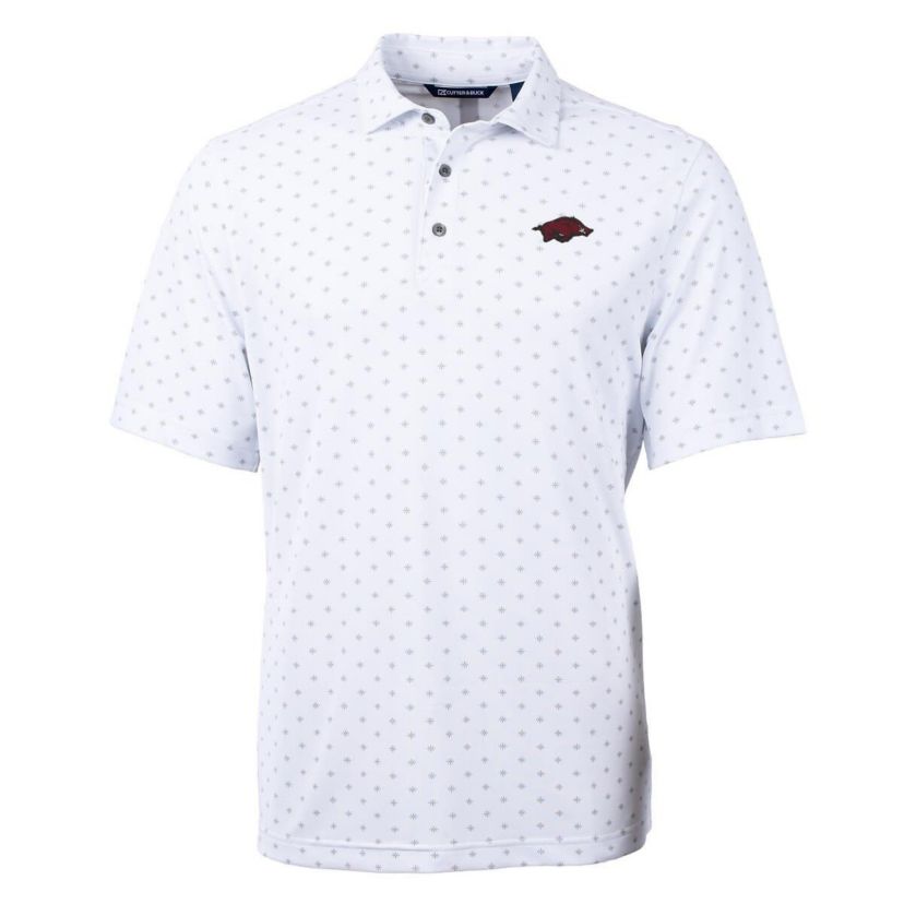 NCAA Arkansas Razorbacks Virtue Eco Pique Tile Print Polo