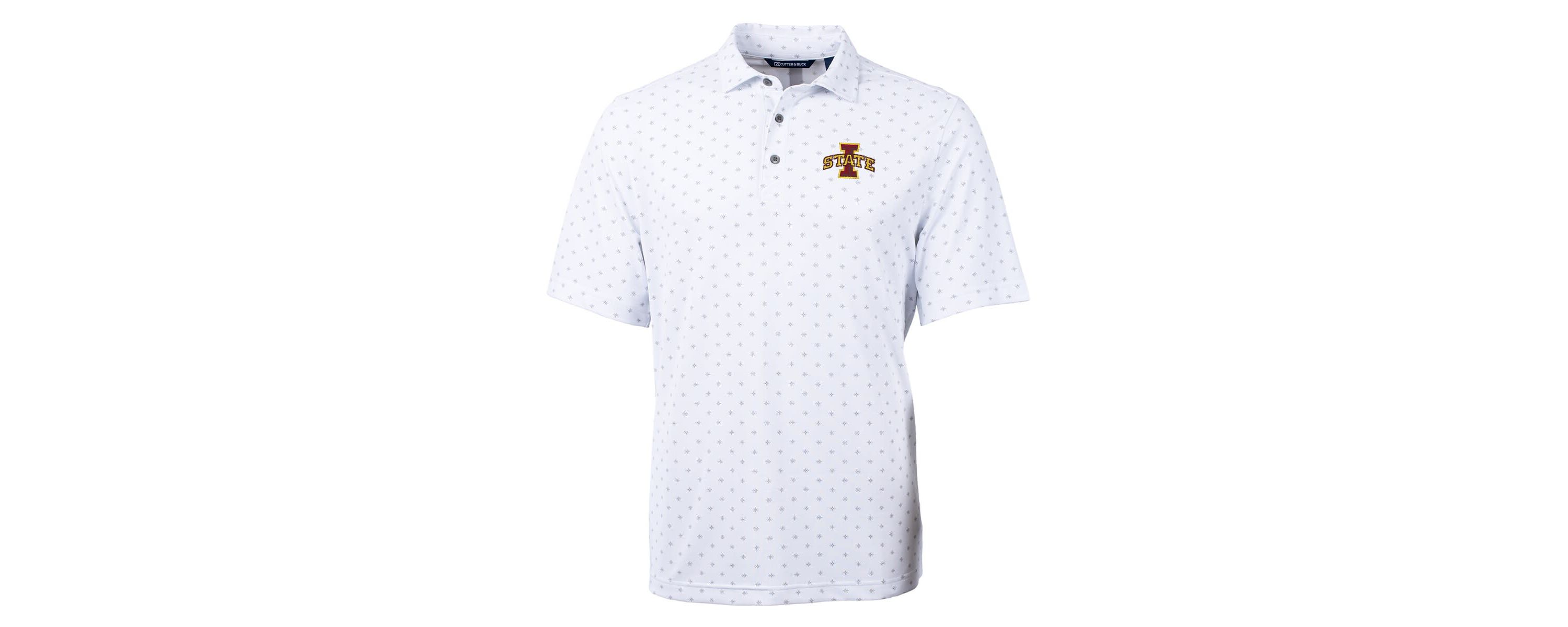 NCAA Iowa State Cyclones Virtue Eco Pique Tile Print Polo