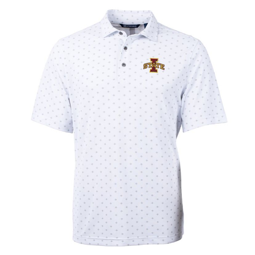 NCAA Iowa State Cyclones Virtue Eco Pique Tile Print Polo