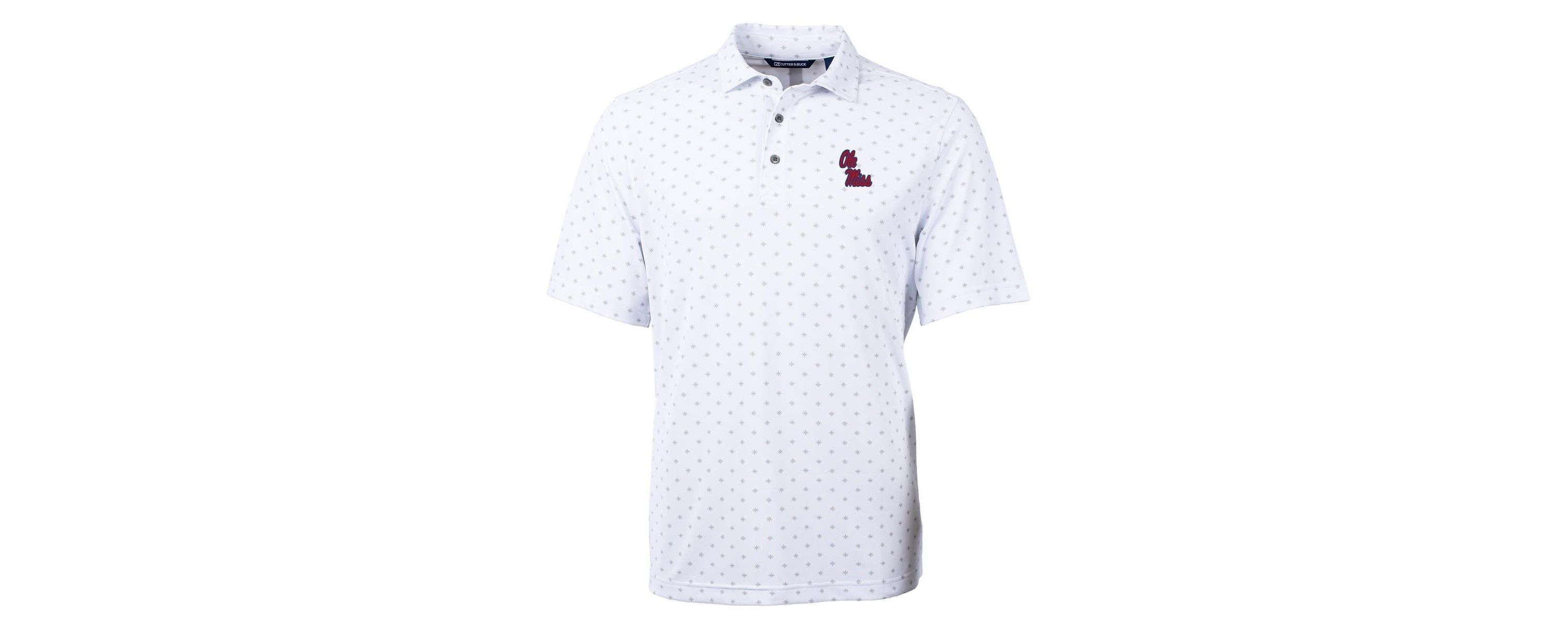 NCAA Ole Miss Rebels Virtue Eco Pique Tile Print Polo