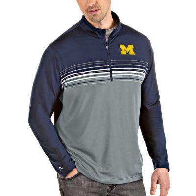 NCAA Michigan Wolverines Big & Tall Pace Quarter-Zip Pullover Jacket