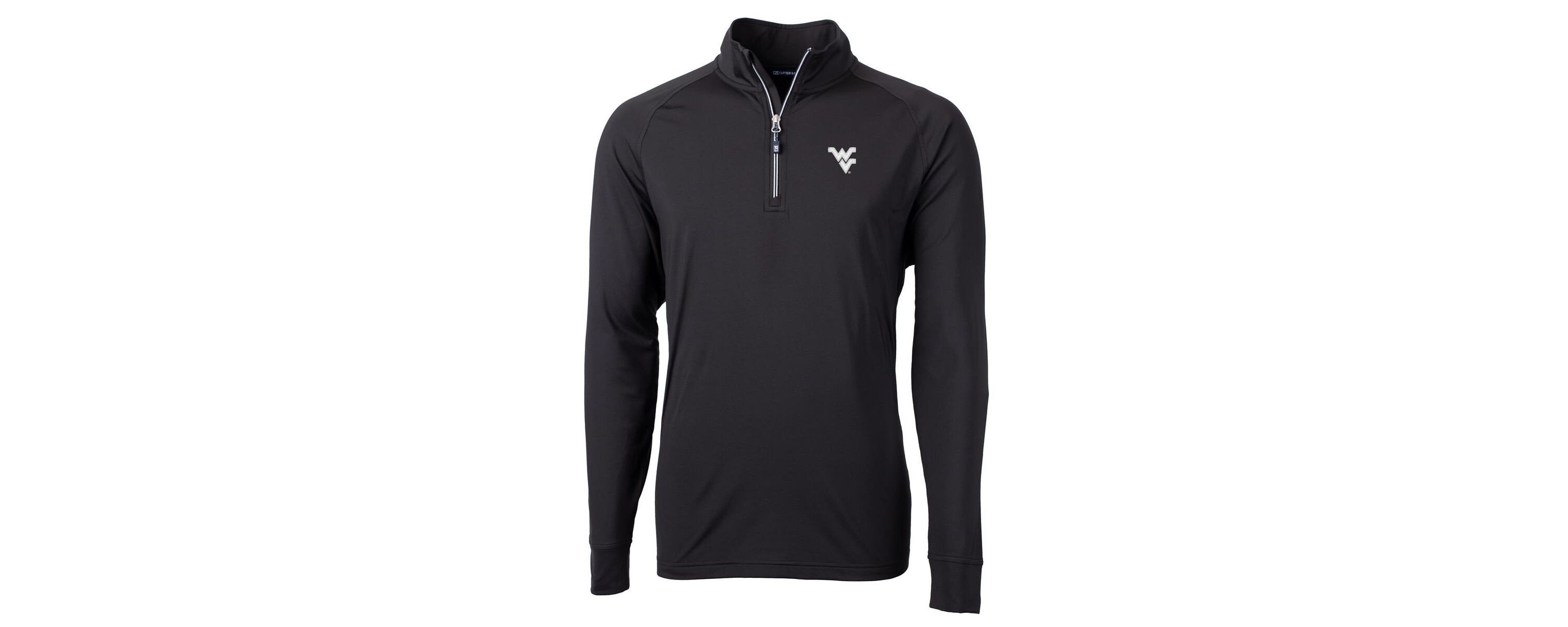 NCAA West Virginia Mountaineers Big & Tall Adapt Eco Knit Quarter-Zip Pullover Jacket