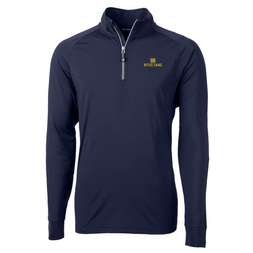NCAA Notre Dame Fighting Irish Big & Tall Adapt Eco Knit Quarter-Zip Pullover Jacket