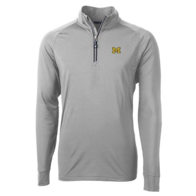 NCAA Michigan Wolverines Big & Tall Adapt Eco Knit Quarter-Zip Pullover Jacket