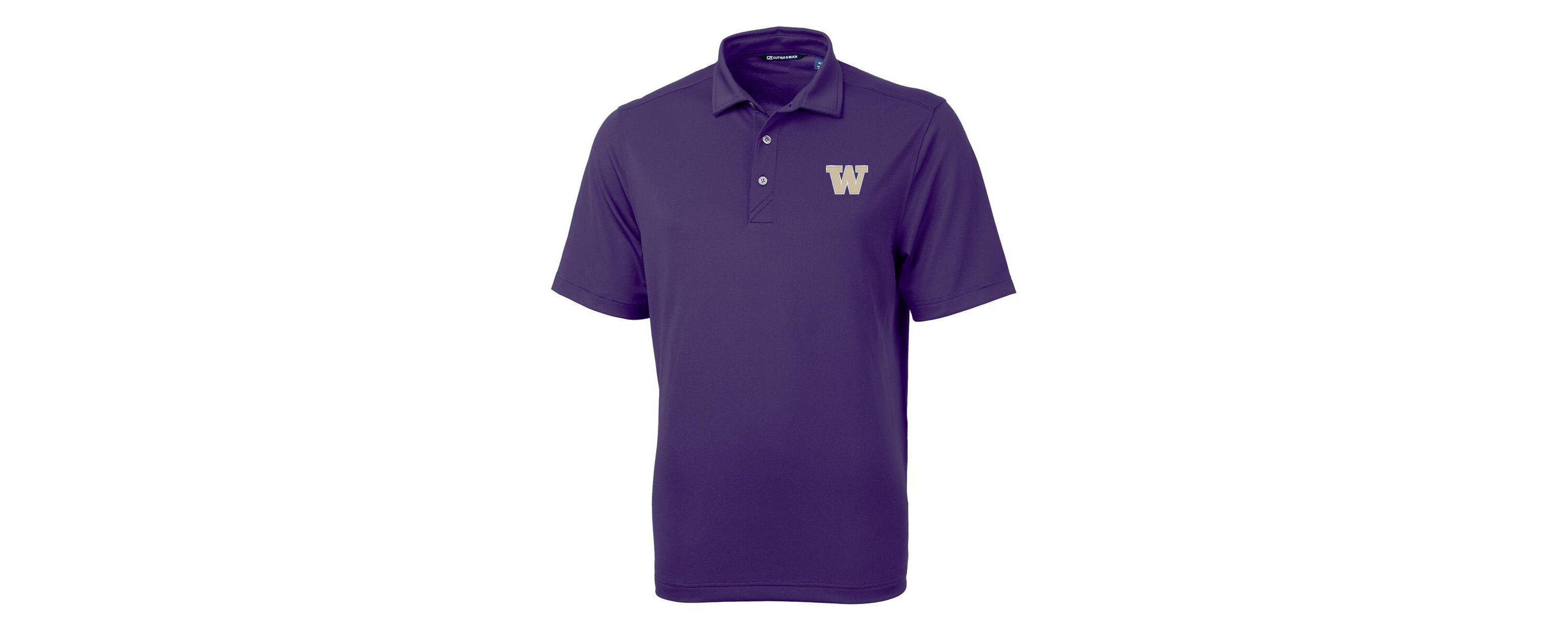 NCAA Washington Huskies Big & Tall Virtue Eco Pique Recycled Polo
