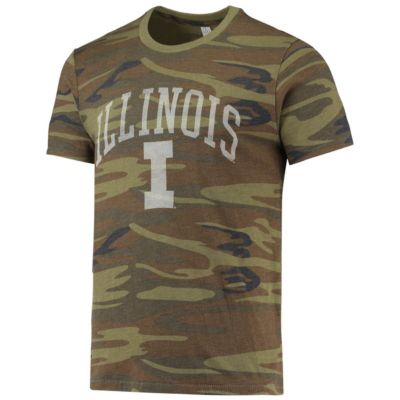 NCAA Illinois Fighting Illini Arch Logo Tri-Blend T-Shirt