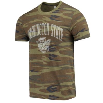 NCAA Washington State Cougars Arch Logo Tri-Blend T-Shirt