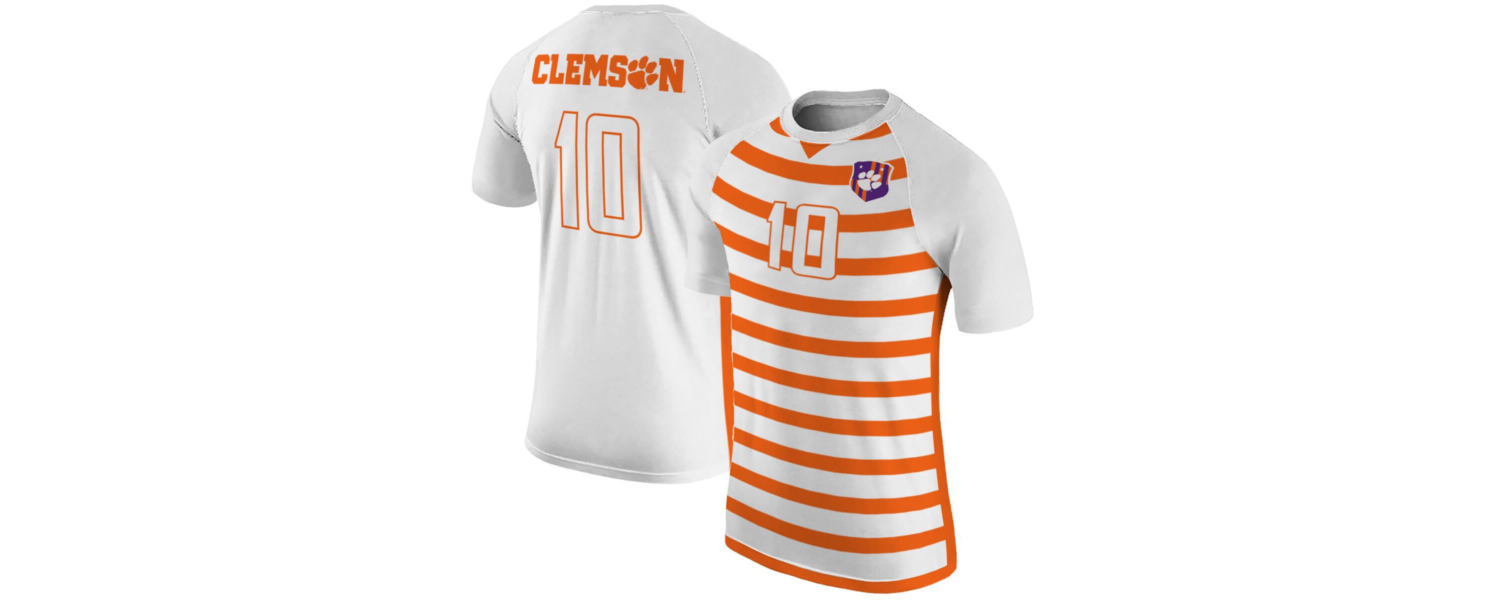 NCAA #10 Clemson Tigers Soccer Jersey