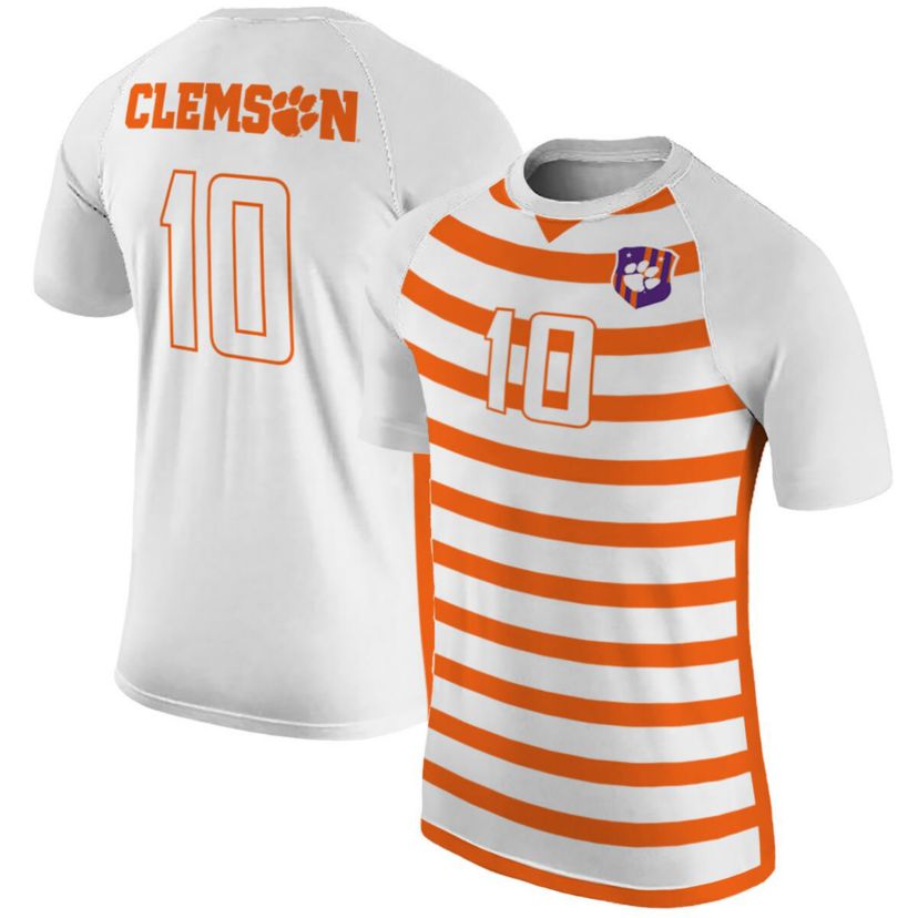 NCAA #10 Clemson Tigers Soccer Jersey