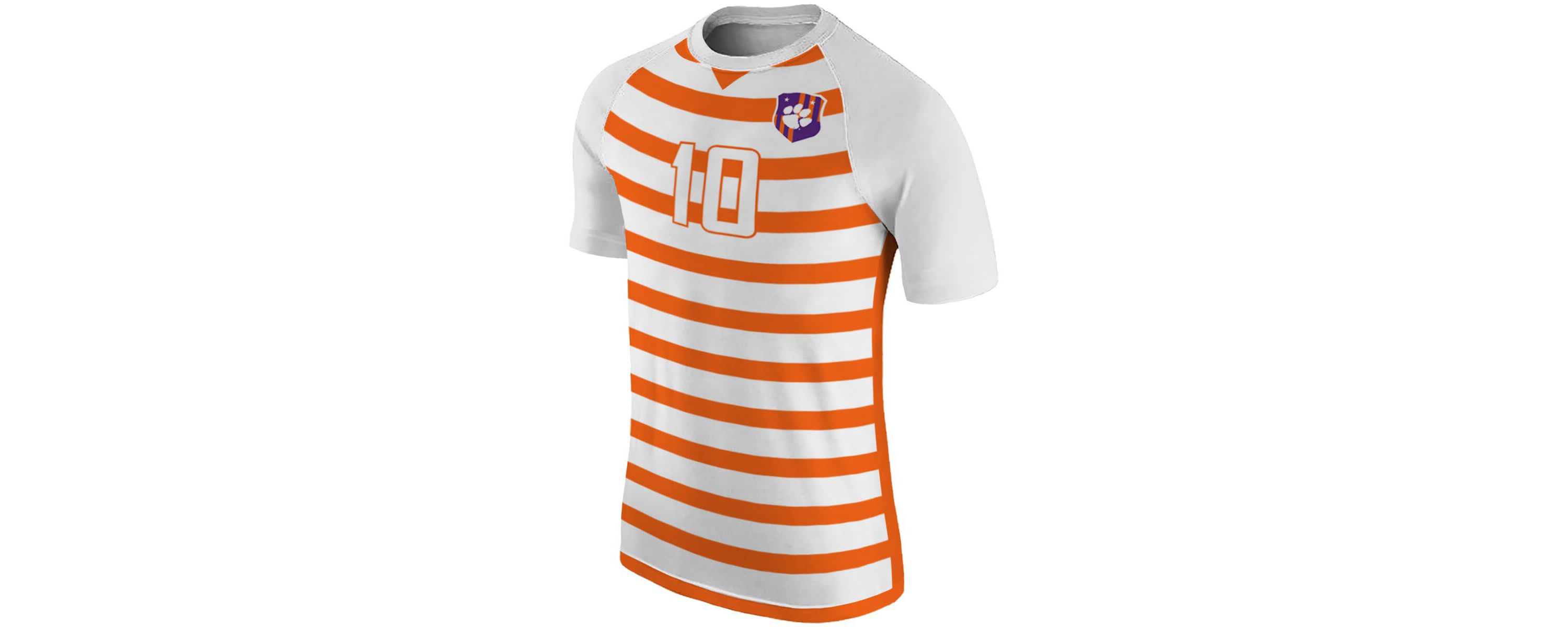 NCAA #10 Clemson Tigers Soccer Jersey