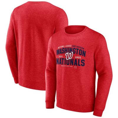 Men's MLB Fanatics ed Washington Nationals Classic Move Pullover Sweatshirt, Red, 2XL