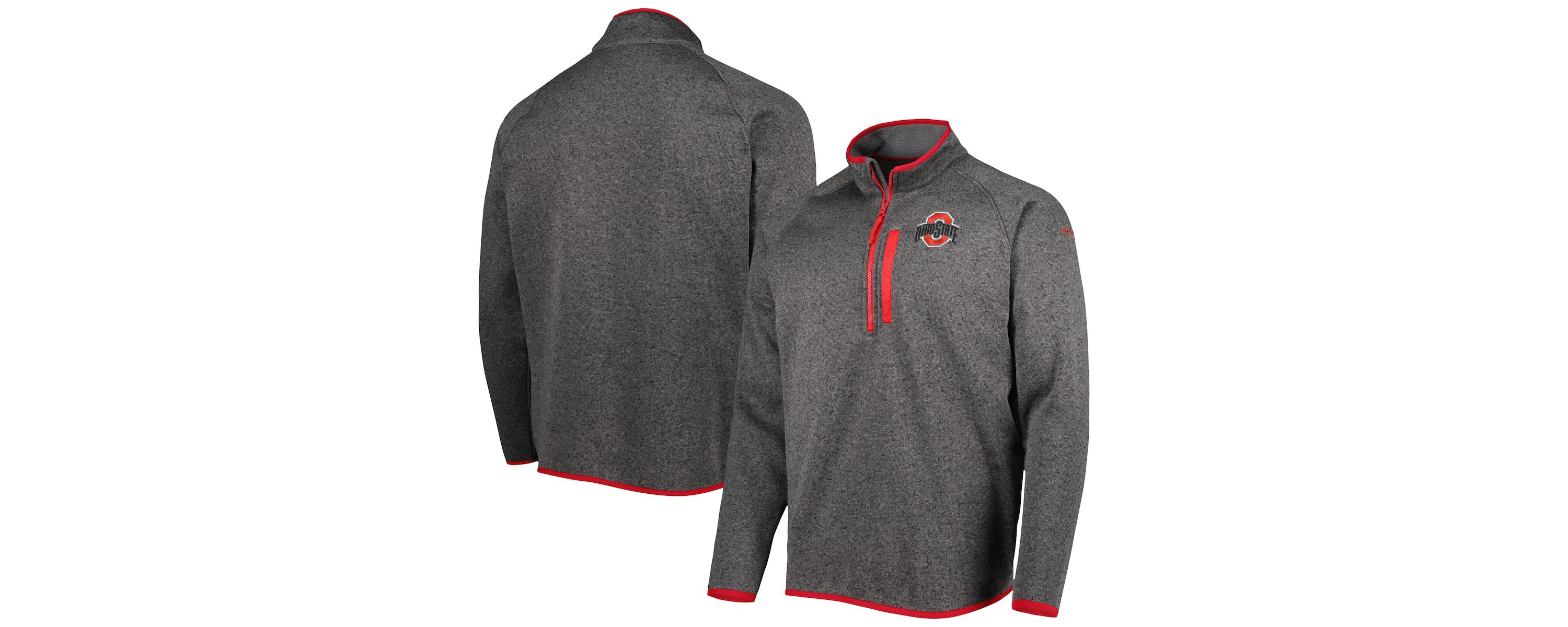 NCAA Ohio State Buckeyes Canyon Point Omni-Shield Raglan Half-Zip Pullover Top