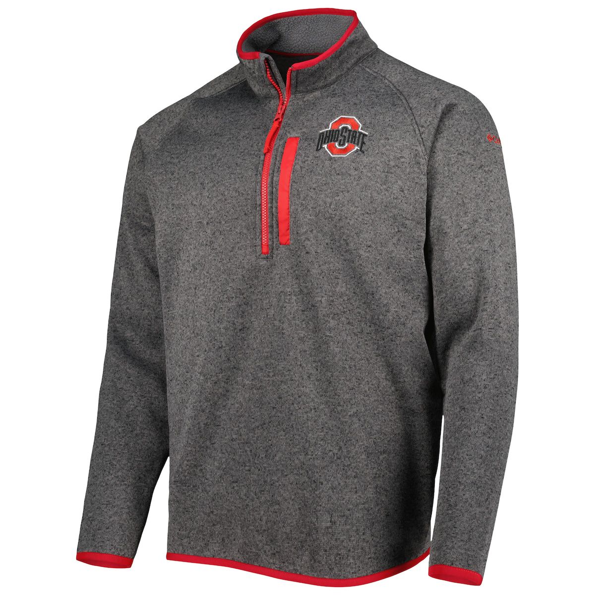 NCAA Ohio State Buckeyes Canyon Point Omni-Shield Raglan Half-Zip Pullover Top