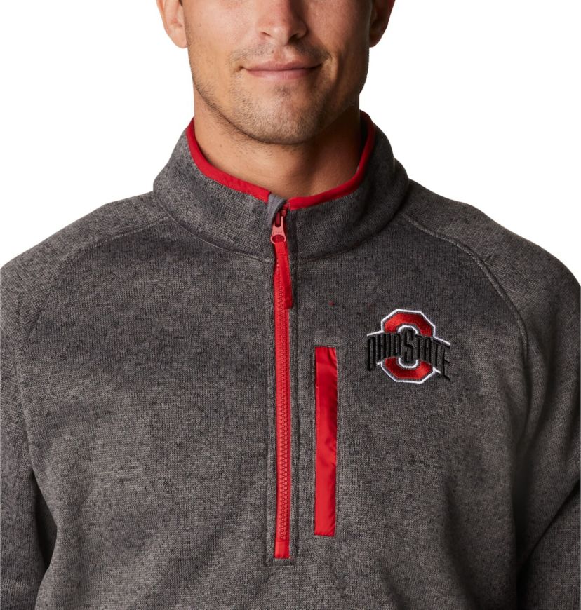 NCAA Ohio State Buckeyes Canyon Point Omni-Shield Raglan Half-Zip Pullover Top