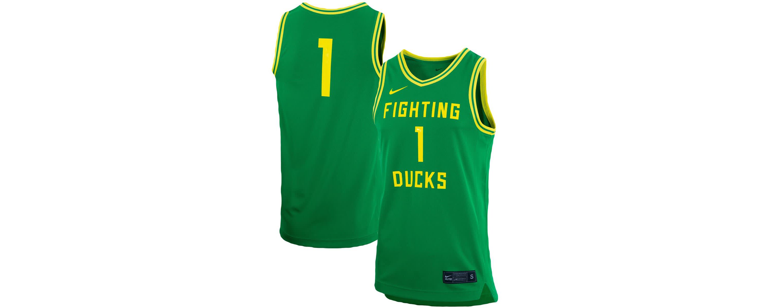 NCAA Unisex Nike #1 Oregon Ducks Basketball Replica Jersey