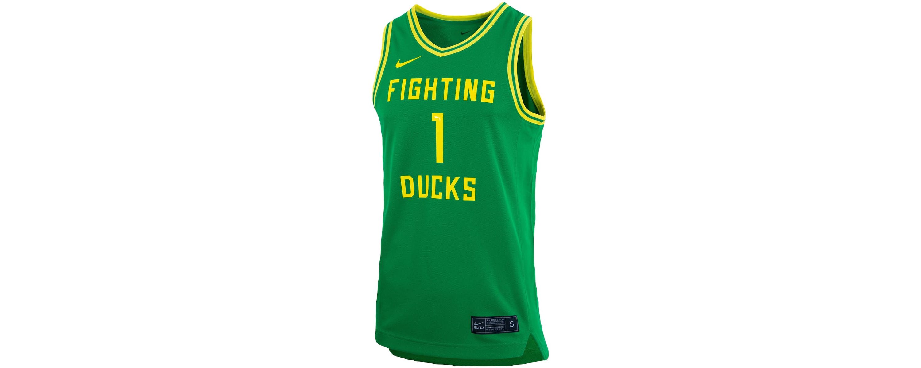 NCAA Unisex Nike #1 Oregon Ducks Basketball Replica Jersey