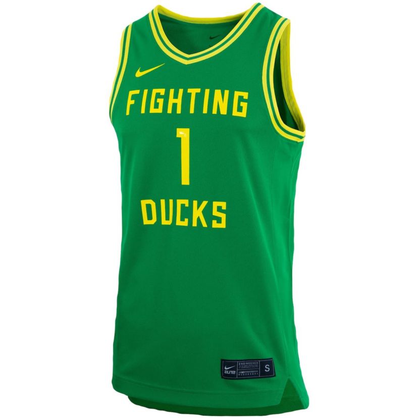 NCAA Unisex Nike #1 Oregon Ducks Basketball Replica Jersey