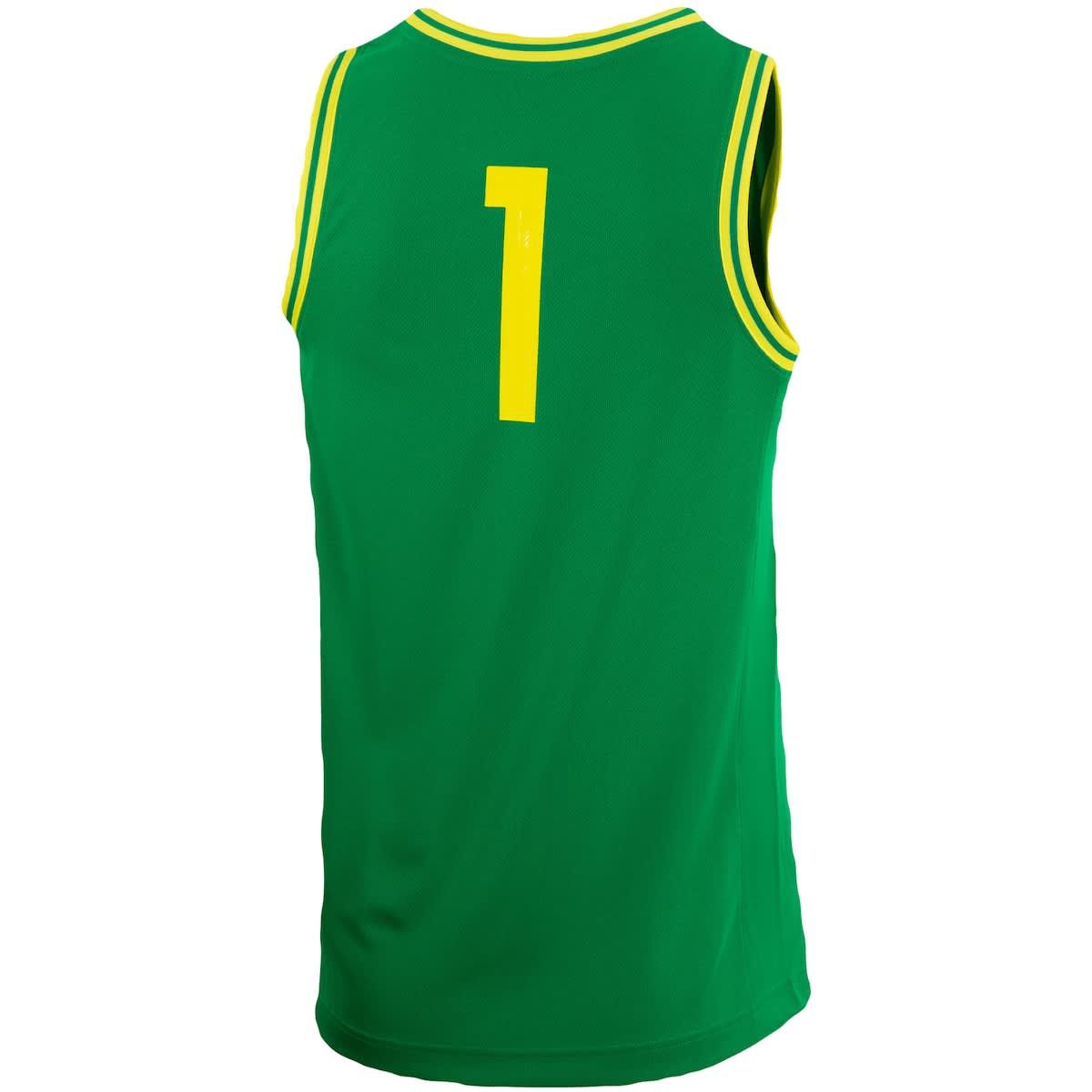 NCAA Unisex Nike #1 Oregon Ducks Basketball Replica Jersey