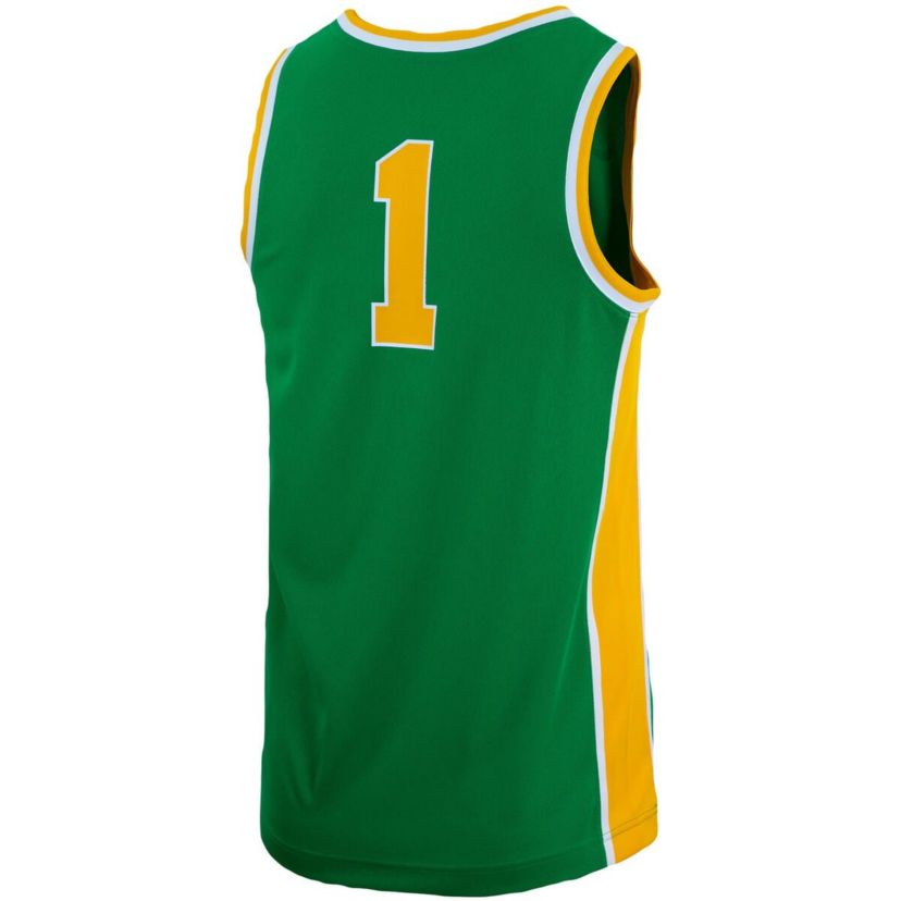NCAA Unisex Nike #1 Oregon Ducks Basketball Throwback Replica Jersey