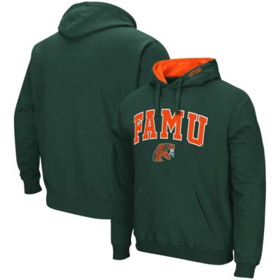 Colosseum Men's NCAA Florida A&M Rattlers Isle Pullover Hoodie, Green, Large