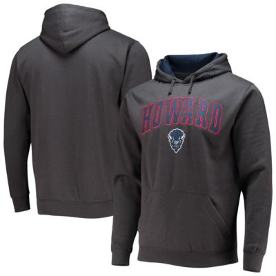 Colosseum Men's NCAA Howard Bison Isle Pullover Hoodie, Grey, 2XL
