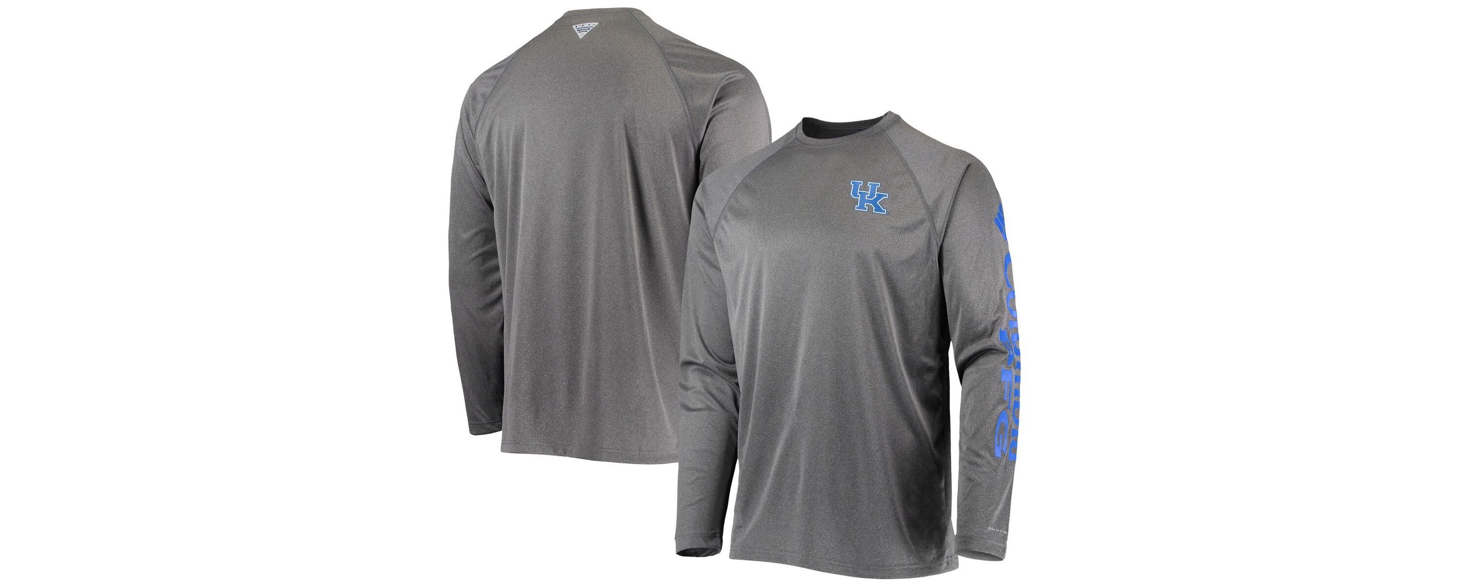 NCAA Kentucky Wildcats Terminal Tackle Omni-Shade Raglan Long Sleeve T-Shirt