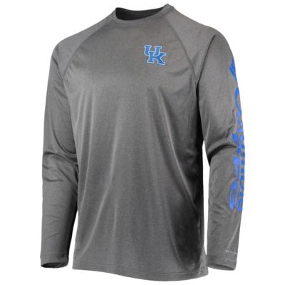 NCAA Kentucky Wildcats Terminal Tackle Omni-Shade Raglan Long Sleeve T-Shirt