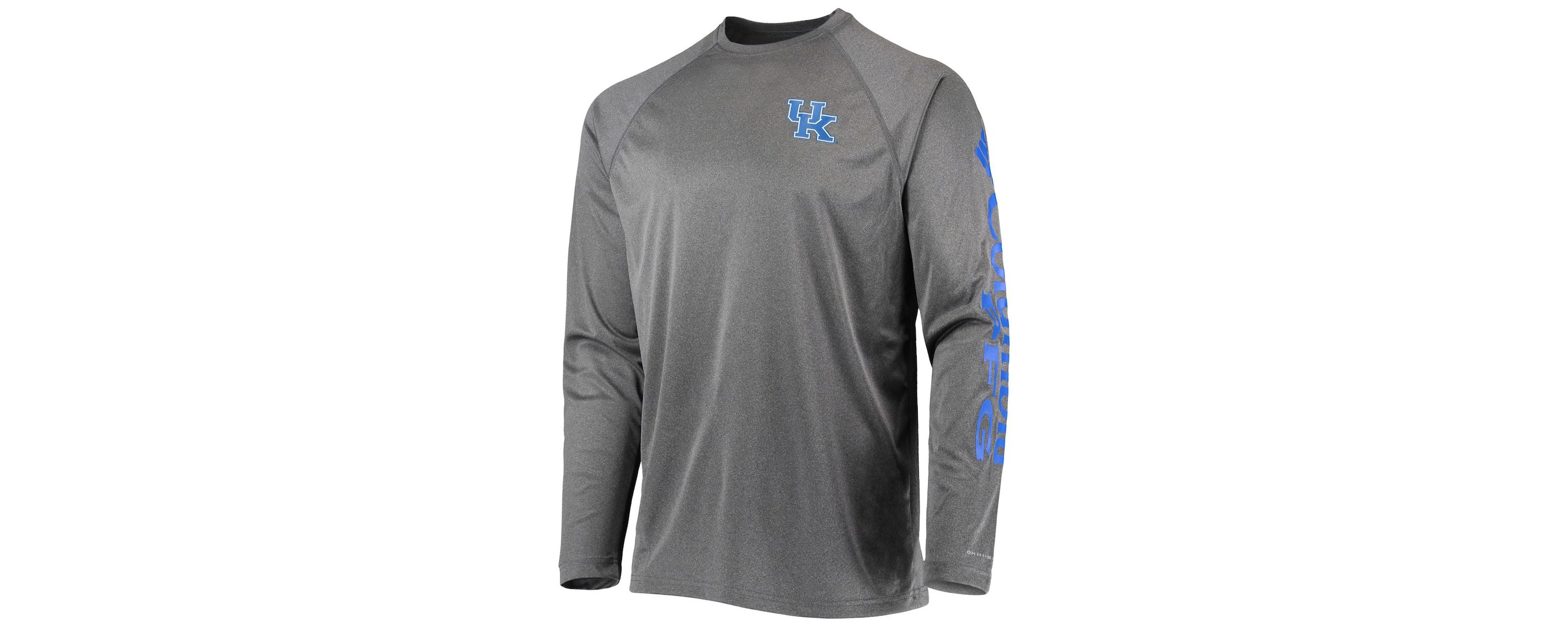 NCAA Kentucky Wildcats Terminal Tackle Omni-Shade Raglan Long Sleeve T-Shirt