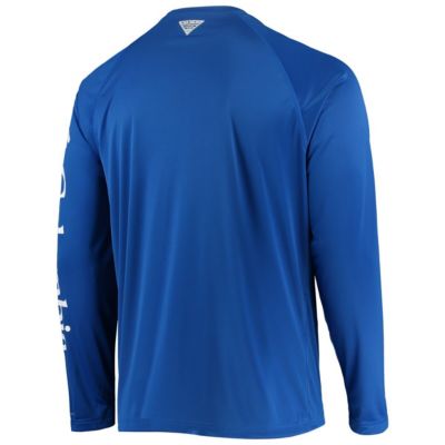 NCAA Kentucky Wildcats Terminal Tackle Omni-Shade Raglan Long Sleeve T-Shirt