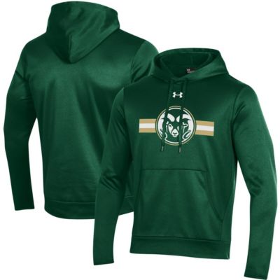 NCAA Under Armour Colorado State Rams Logo Stripe Fleece Pullover Hoodie