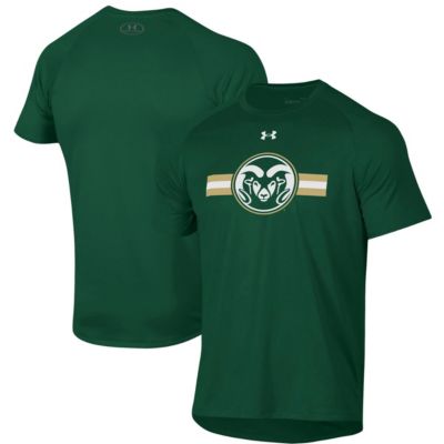 NCAA Under Armour Colorado State Rams Logo Stripe Performance Raglan T-Shirt