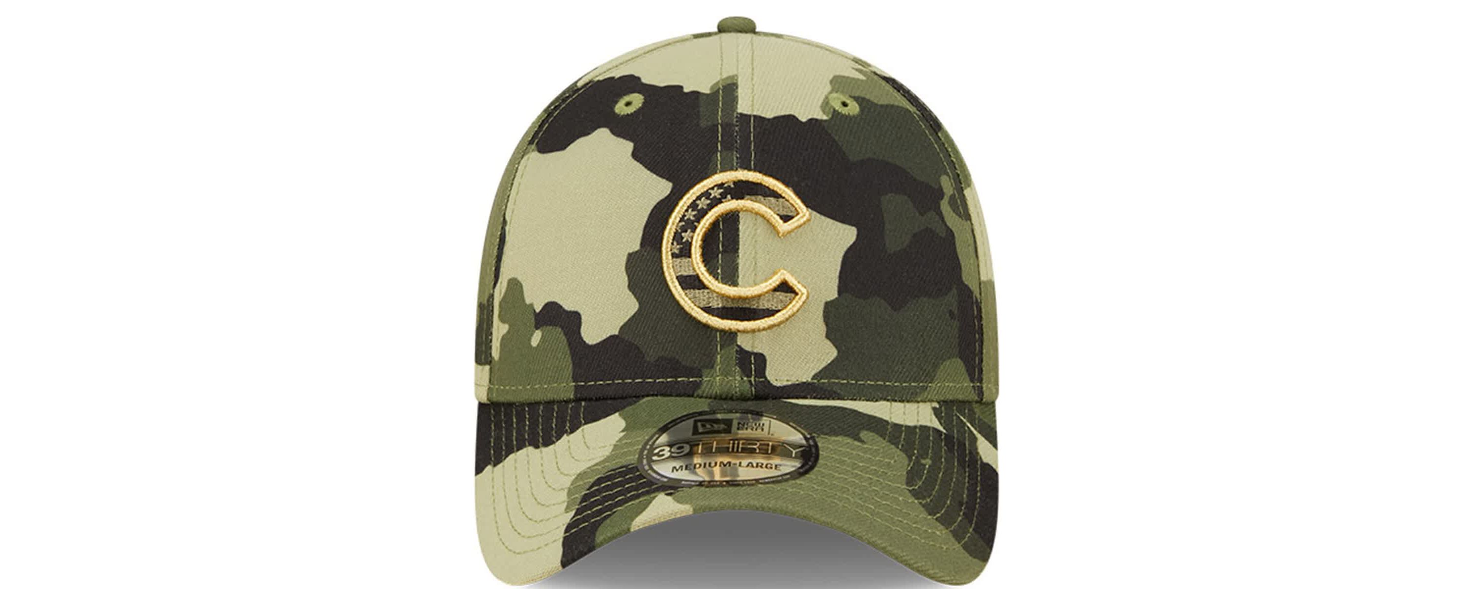 MLB Chicago Cubs 2022 Armed Forces Day 39THIRTY Flex Hat