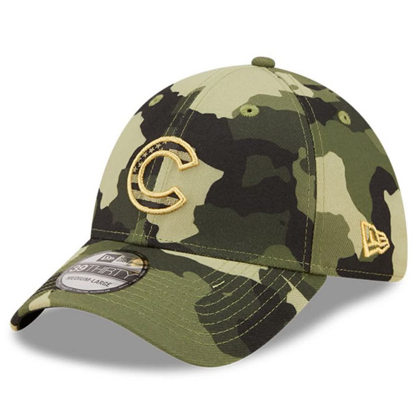 MLB Chicago Cubs 2022 Armed Forces Day 39THIRTY Flex Hat
